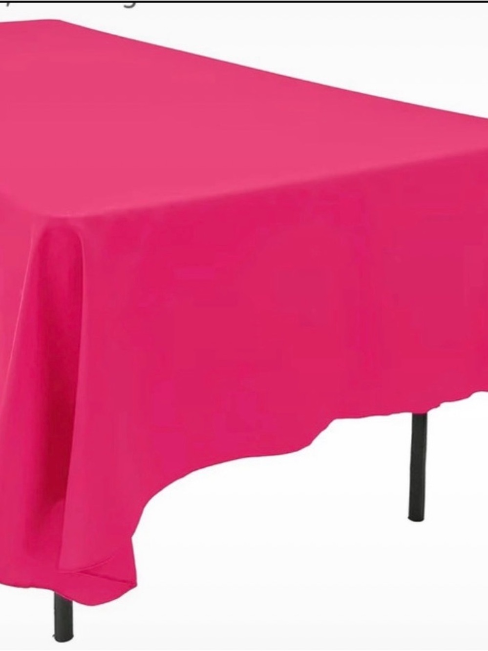 Amazon Essentials Bright Pink Polyester Tablecloth
